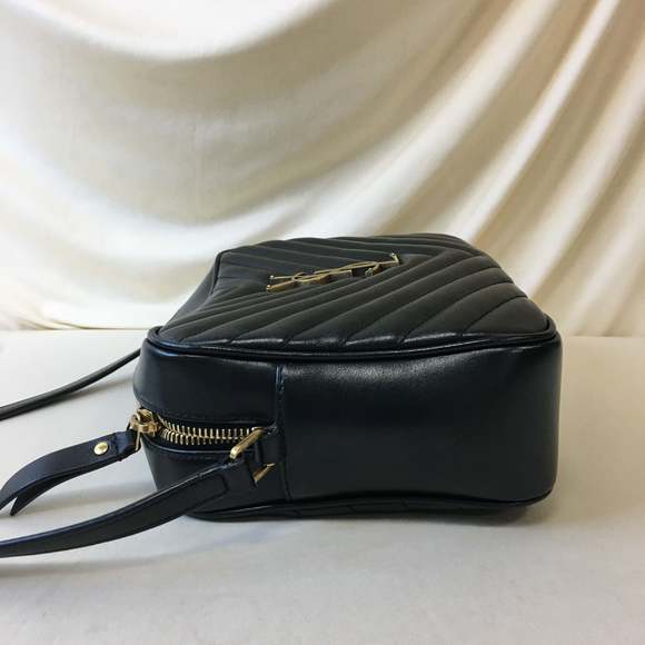 Yves Saint Laurent Black Chevron Camera Small Crossbody Bag Sku# 69351 - Picture 6 of 10